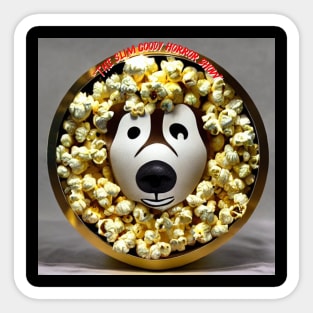 Popcorn bear/ The slim goody Horror show Sticker